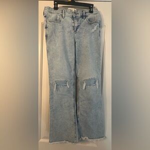Abercrombie Kids Light Blue Low Rise Boot Jeans
